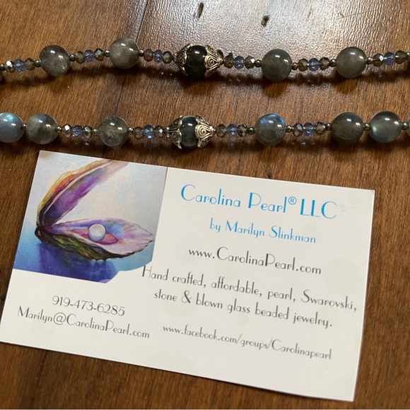 Swarovski, Pearl, Stone and Blown Glass Bracelet & Anklet NWOT - Picture 2 of 4